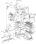 FREEZER SECTION Diagram and Parts List for CSX22TGC  Hotpoint Refrigerator