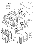 Section Diagram and Parts List for RE140901  Hotpoint Microwave