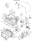 MICROWAVE OVEN Diagram and Parts List for RE101101  Hotpoint Microwave