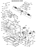 MICROWAVE OVEN Diagram and Parts List for RVM120001  Hotpoint Microwave