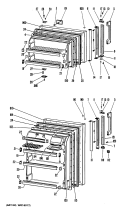 Section Diagram and Parts List for CTF14EGC  Hotpoint Refrigerator