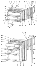 Section Diagram and Parts List for CTF16GGC  Hotpoint Refrigerator