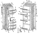 Section Diagram and Parts List for CSX20EHD  Hotpoint Refrigerator