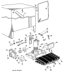 Section Diagram and Parts List for CSX20LHD  Hotpoint Refrigerator