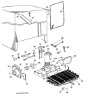Part Location Diagram of WR82X0268 GE BAFFLE AIR