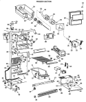 Part Location Diagram of WR17X2098 GE RAIL MACH Mounting REAR