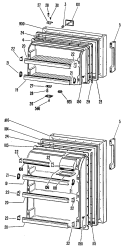Section Diagram and Parts List for CTF14CJBL  Hotpoint Refrigerator