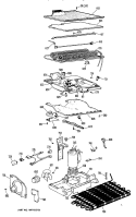 Section Diagram and Parts List for CTF16AGRL  Hotpoint Refrigerator