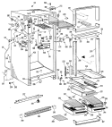 Section Diagram and Parts List for CTF16GGR  Hotpoint Refrigerator