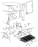 Part Location Diagram of WR82X0284 GE BAFFLE AIR