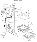 FRESH FOOD SECTION Diagram and Parts List for CSX22GJB  Hotpoint Refrigerator