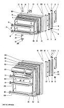 Section Diagram and Parts List for CTXH18HJBR  Hotpoint Refrigerator