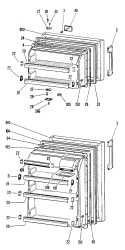 Section Diagram and Parts List for CTF14CJCR  Hotpoint Refrigerator