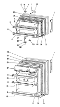 Section Diagram and Parts List for CTF16CJCR  Hotpoint Refrigerator