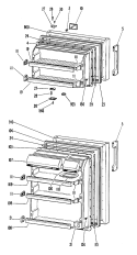 Section Diagram and Parts List for CTF16XJCR  Hotpoint Refrigerator