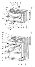 Section Diagram and Parts List for CTF16GJC  Hotpoint Refrigerator