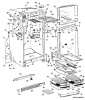 Section Diagram and Parts List for CTF16GJC  Hotpoint Refrigerator