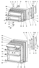 Section Diagram and Parts List for CTFP16EJC  Hotpoint Refrigerator