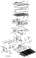 Section Diagram and Parts List for CTFP16EJC  Hotpoint Refrigerator