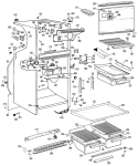 Section Diagram and Parts List for CTX18KJBR  Hotpoint Refrigerator