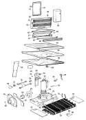 Section Diagram and Parts List for CTX18KJBR  Hotpoint Refrigerator