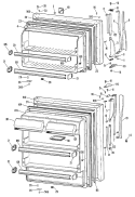 Section Diagram and Parts List for CTX21PKBR  Hotpoint Refrigerator