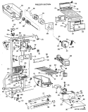 FREEZER SECTION Diagram and Parts List for CSX22DJF  Hotpoint Refrigerator
