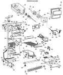 FREEZER SECTION Diagram and Parts List for CSX24DJF  Hotpoint Refrigerator