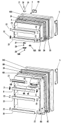 Section Diagram and Parts List for CTF14AJDL  Hotpoint Refrigerator