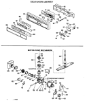 ESCUTCHEON ASSEMBLY Diagram and Parts List for HDA2000G04  Hotpoint Dishwasher