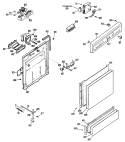 Section Diagram and Parts List for HDA797K-01BA  Hotpoint Dishwasher