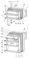 Section Diagram and Parts List for CTF16AJDR  Hotpoint Refrigerator