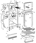 Section Diagram and Parts List for CTF16CJDL  Hotpoint Refrigerator