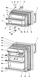 Section Diagram and Parts List for CTF16XJDR  Hotpoint Refrigerator