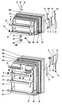 Section Diagram and Parts List for CTF14AKBR  Hotpoint Refrigerator