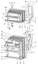 Section Diagram and Parts List for CTF14EKB  Hotpoint Refrigerator
