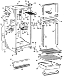 Section Diagram and Parts List for CTF16CKBL  Hotpoint Refrigerator