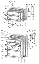 Section Diagram and Parts List for CTF16AKBR  Hotpoint Refrigerator