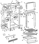 Section Diagram and Parts List for CTF16AKBR  Hotpoint Refrigerator