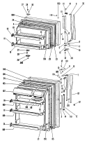 Section Diagram and Parts List for CTF16EKB  Hotpoint Refrigerator