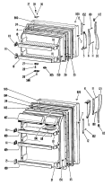 Section Diagram and Parts List for CTF16XKBR  Hotpoint Refrigerator