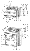 Section Diagram and Parts List for CTFP14CKBR  Hotpoint Refrigerator