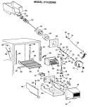 Section Diagram and Parts List for CTX22DKBL  Hotpoint Refrigerator