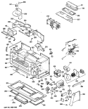 Section Diagram and Parts List for RVM120G01  Hotpoint Microwave