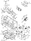 Section Diagram and Parts List for RVM120H01  Hotpoint Microwave