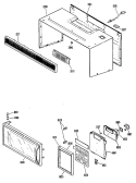 Section Diagram and Parts List for RVM122H01  Hotpoint Microwave