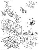 Section Diagram and Parts List for RVM122H02  Hotpoint Microwave
