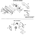 BACKSPLASH ASSEMBLY Diagram and Parts List for WLW3600BBL  Hotpoint Washer