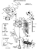 Part Location Diagram of WH44X0987 GE COVER Assembly
