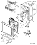 Section Diagram and Parts List for HDA2000G05  Hotpoint Dishwasher